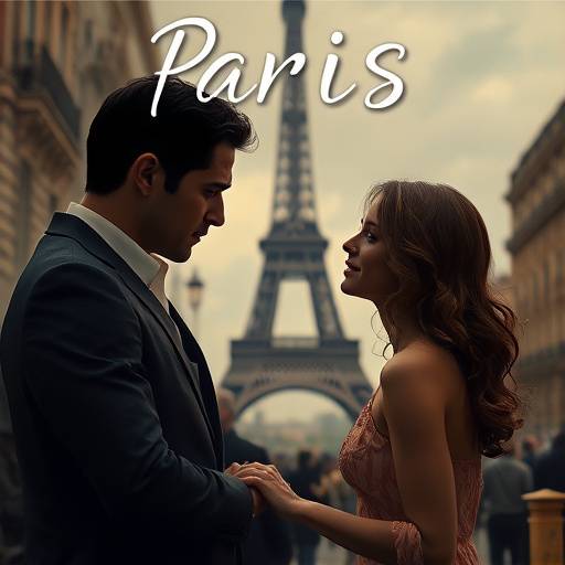 Affiche de la série 'Amour à Paris'.