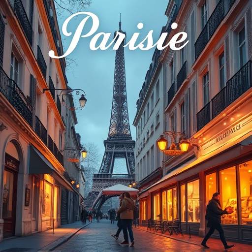 Affiche de la série 'Amour à Paris' : Une comédie romantique se déroulant dans le cadre pittoresque de Paris.