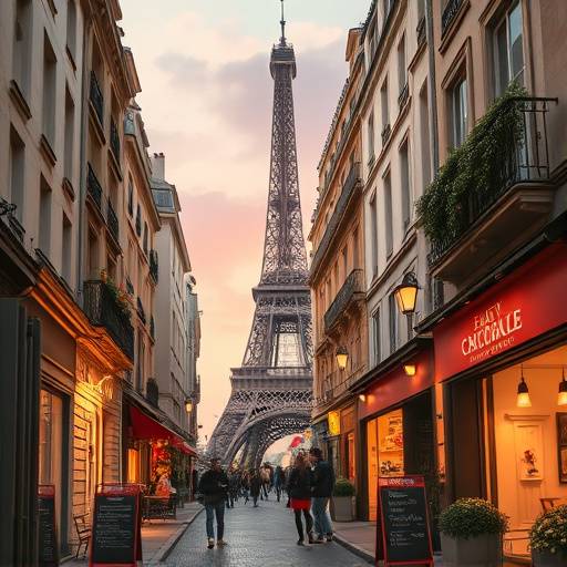 Affiche de la série 'Amour à Paris' : Une comédie romantique se déroulant dans le cadre pittoresque de Paris.